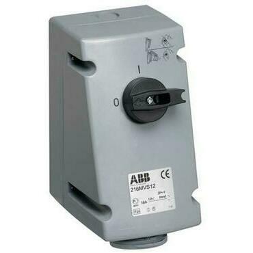 ABB 2CMA167646R1000 Zásuvka s blokovaným vypínačem, 3p., 16 A, IP44, 6 h 31-Průmyslové vidlice a z.