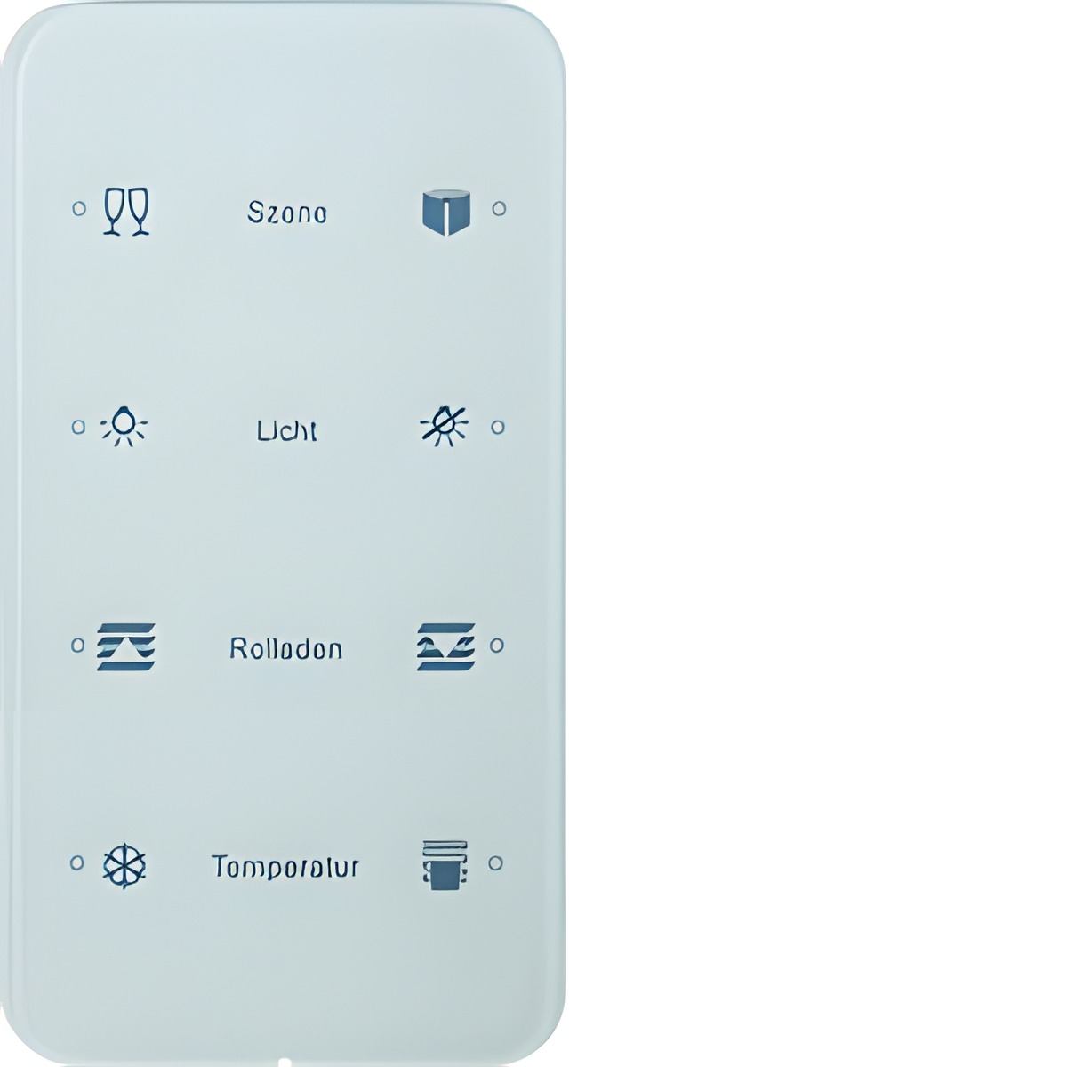 HAG 75144160 Dotykový sensor 4-násobný komfort, Berker R.1, sklo, bílá