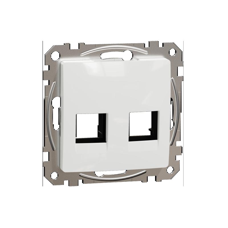 SCHN SDD111444C Sedna D/E - Kryt pro RJ45 AMP Keystone UTP, Bílá