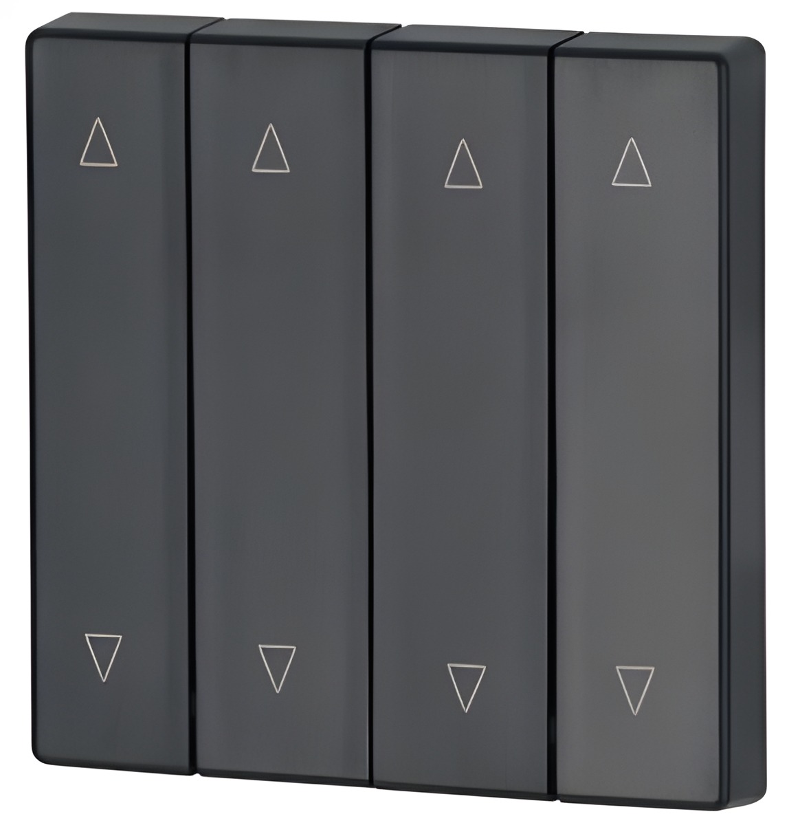 EATON  147624 Kryt RF tlačítka 4x1/4 55x55mm, Nahoru-dolů, Antracitová, matná