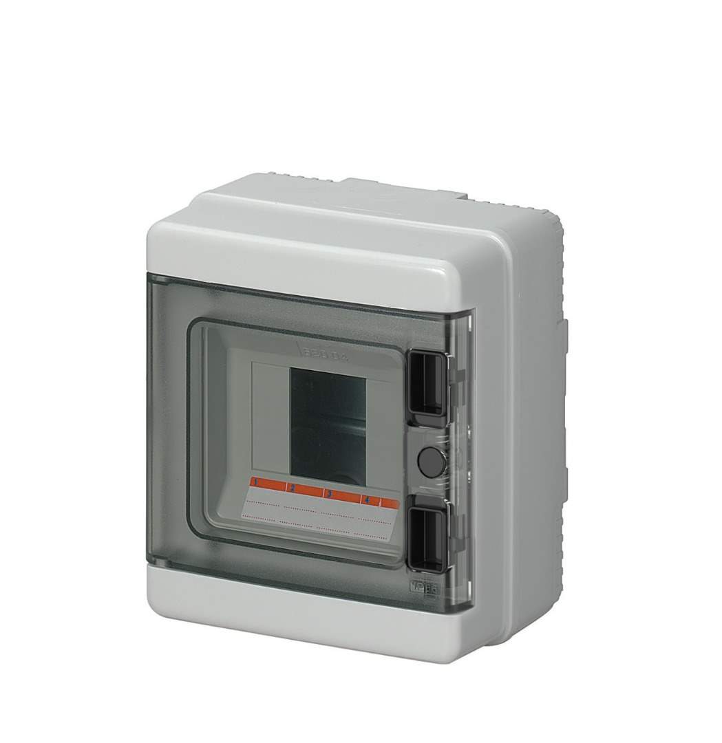 Rozvodnice nástěnná MALPRO C.14504M Skříň D-BOX 4, 150x170x100 mm, 4 mod., IP65