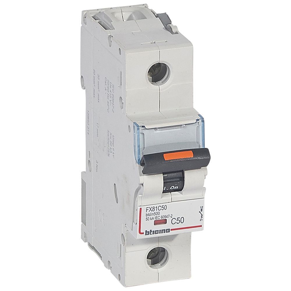 Jistič jednopólový LEGRAND 409812 DX3 1P D50 25KA