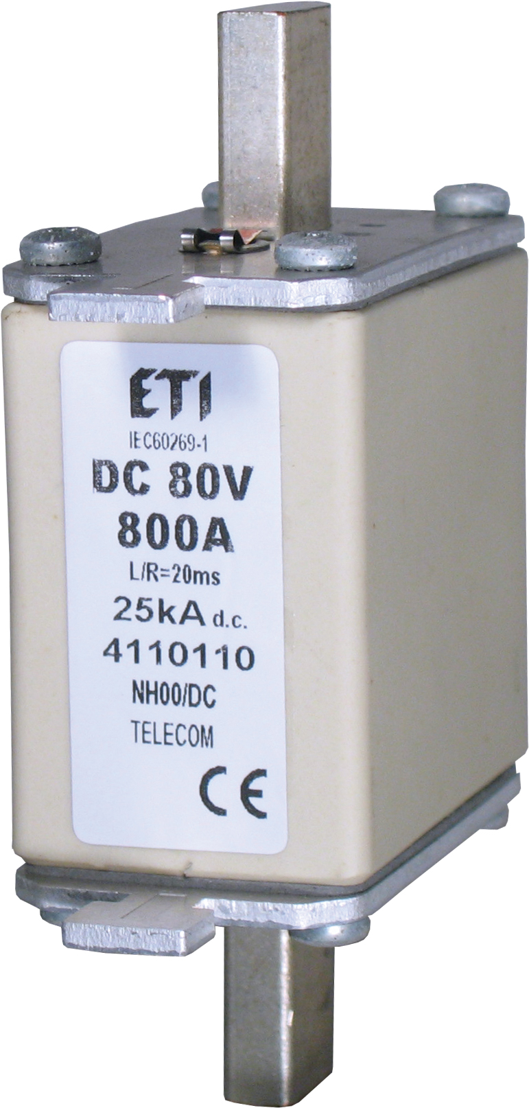 ETI 004110108 pojistka, NH00 400A/80V DC
