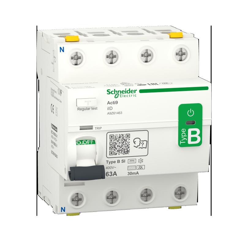 SCHN A9Z61463 Proudový chránič iID 4P 63A 30mA typ B-SI 400V