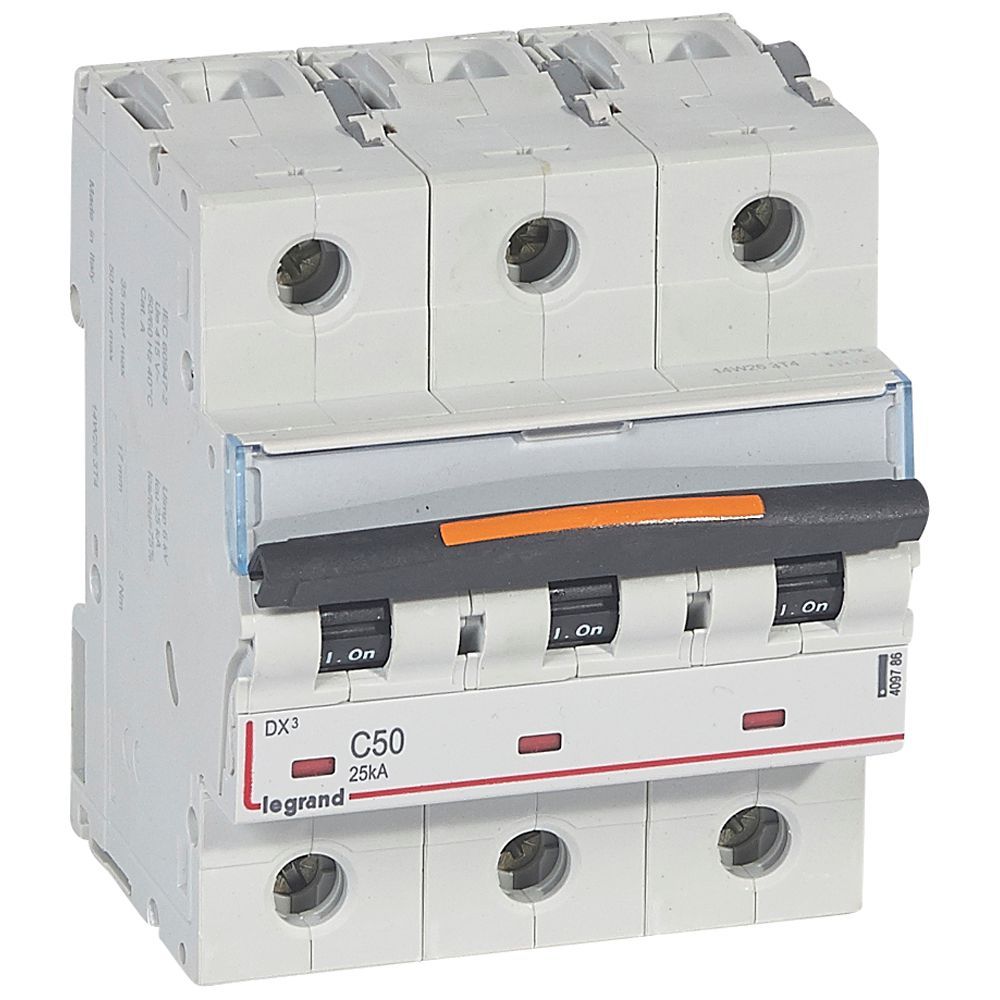 Jistič třípolový LEGRAND 409786 DX3 3P C50 25KA