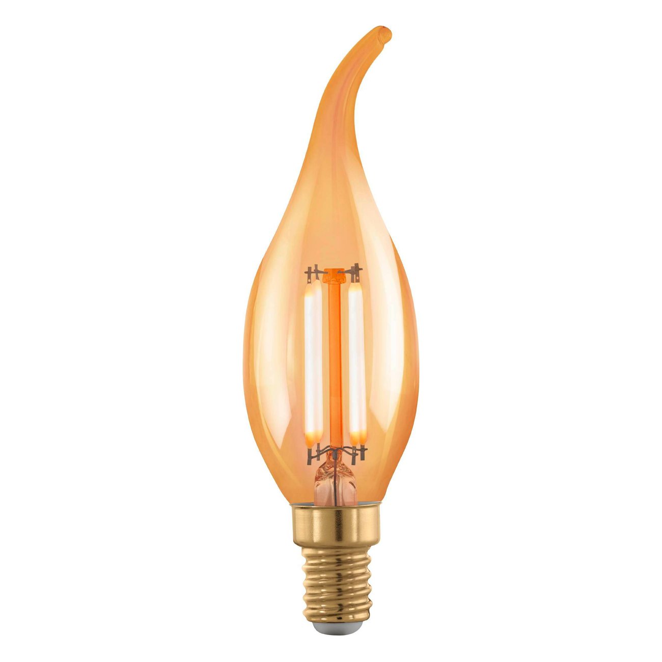 Eglo LED žárovka E14 CF35, 4 W, 300 lm, 1700 K, jantarová