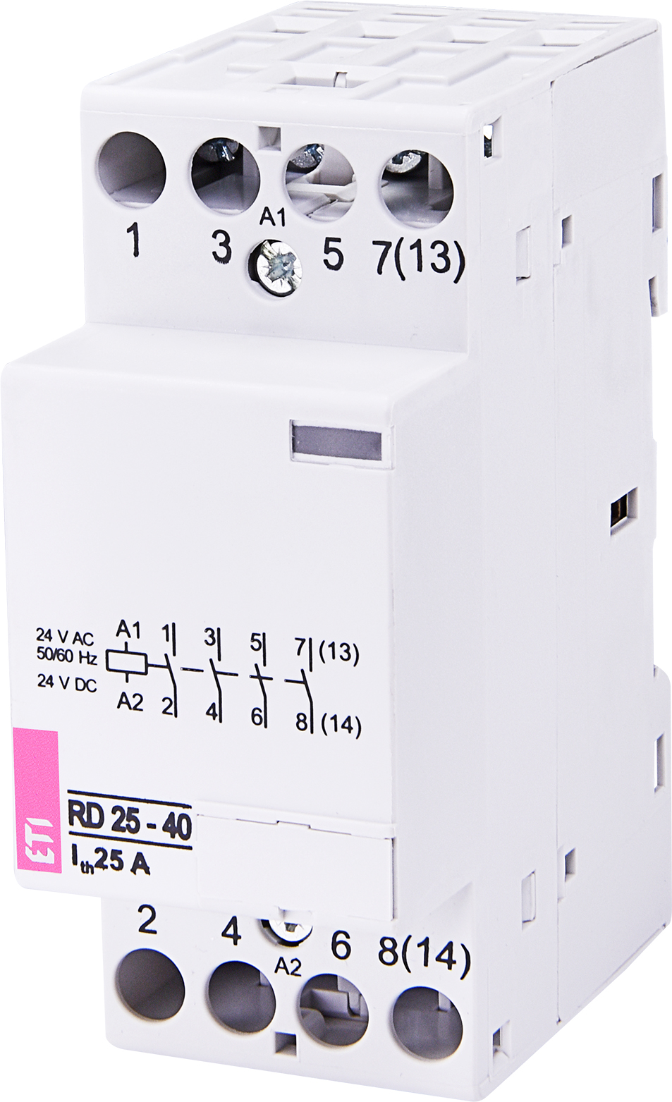 ETI 002464011 modulární stykač, RD 25-40-24V AC/DC