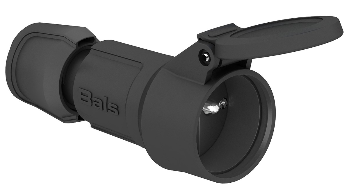 NG BALS7492 Spojka CZ + víčko černá 16A 3p 230V IP54