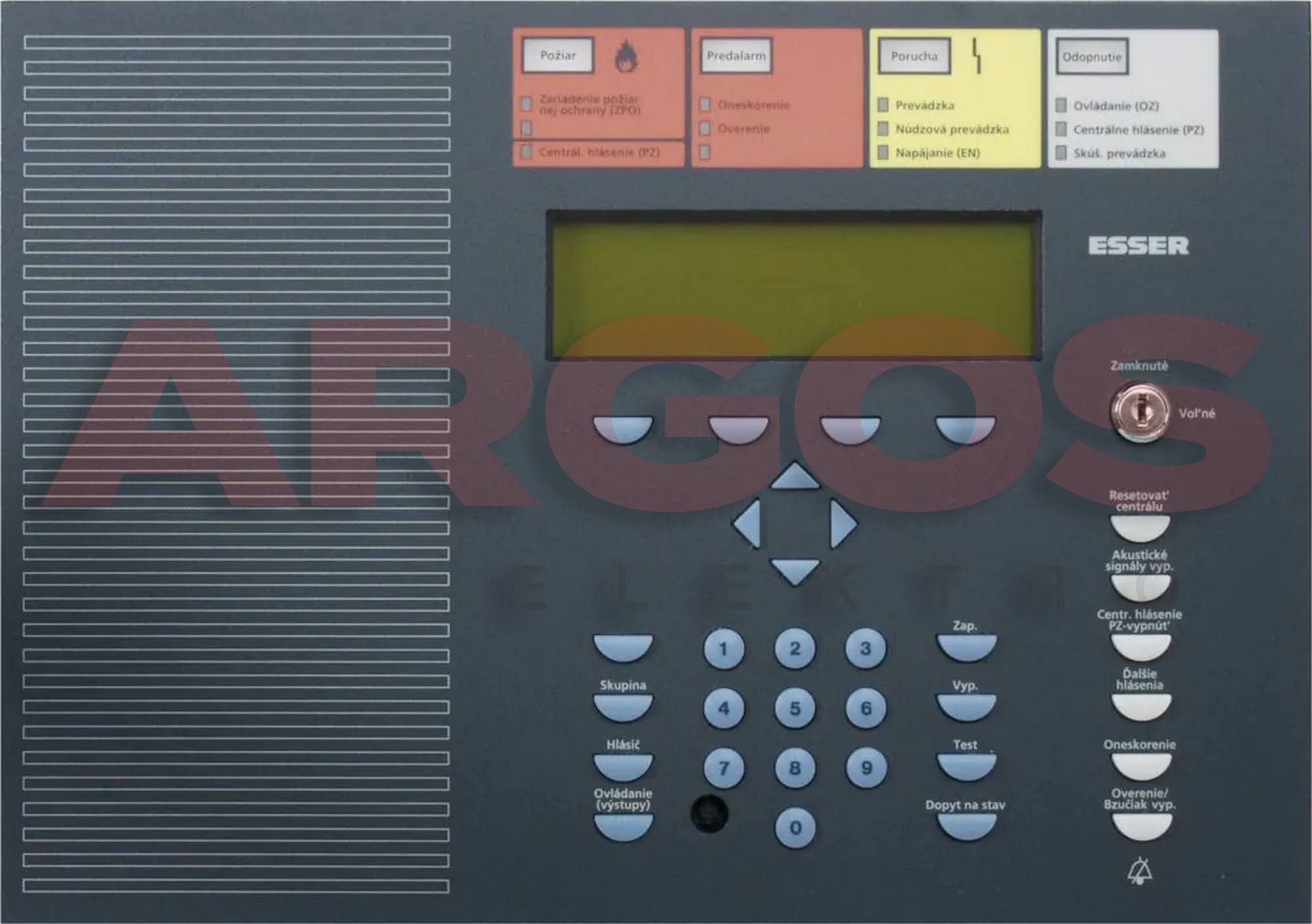 ESSER 786016 Čelní ovl. panel IQ8Control C/M, SK