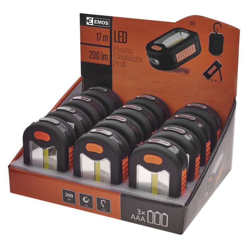 EMOS P3889 LED SVÍTILNA 3 LED COB 3×AAA