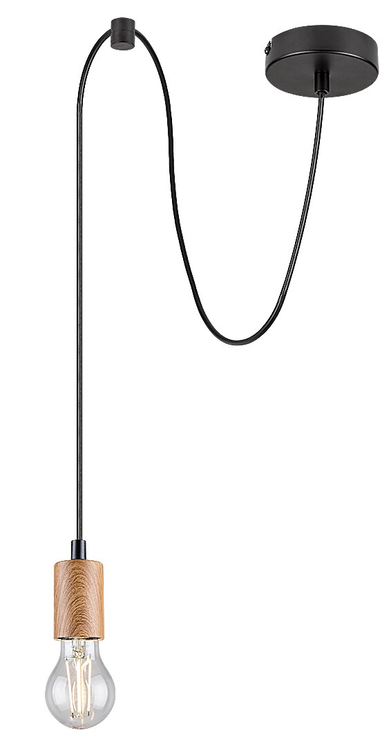 Závěsné svítidlo Dollien matná černá E27 1×60W RABALUX 72071