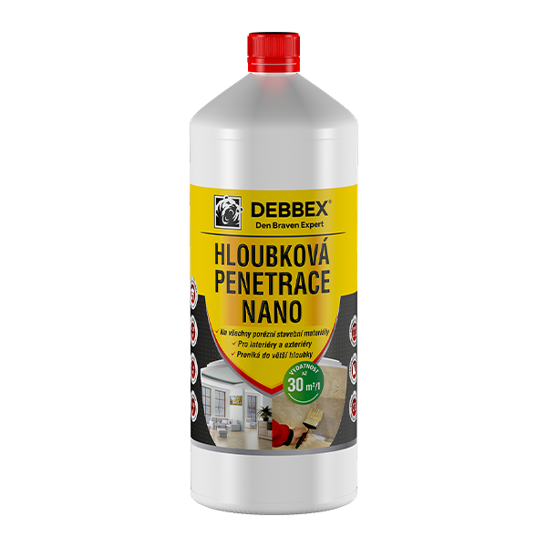 Penetrace hloubková DEBBEX 57441QNNANO 5 l ŽLUTÝ DESIGN