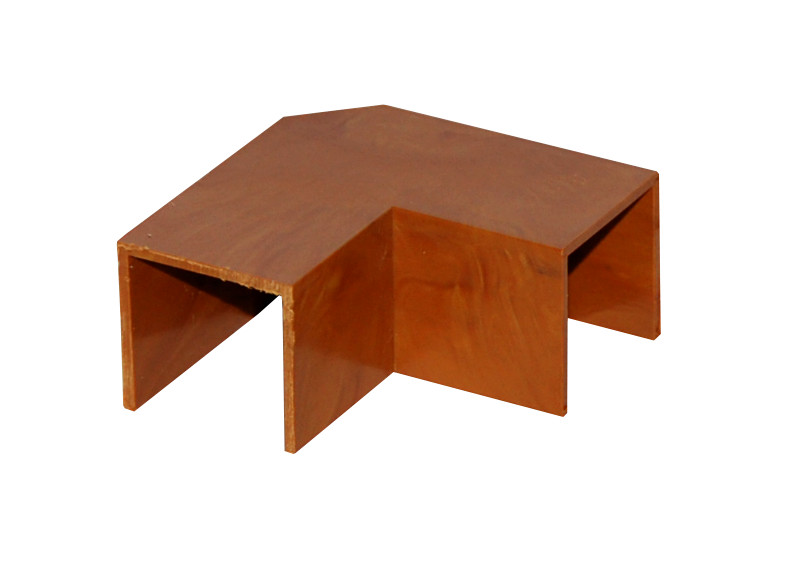 MALPRO 17060-8835 Úhel plochý 70x60mm, imitace dřeva tmavá