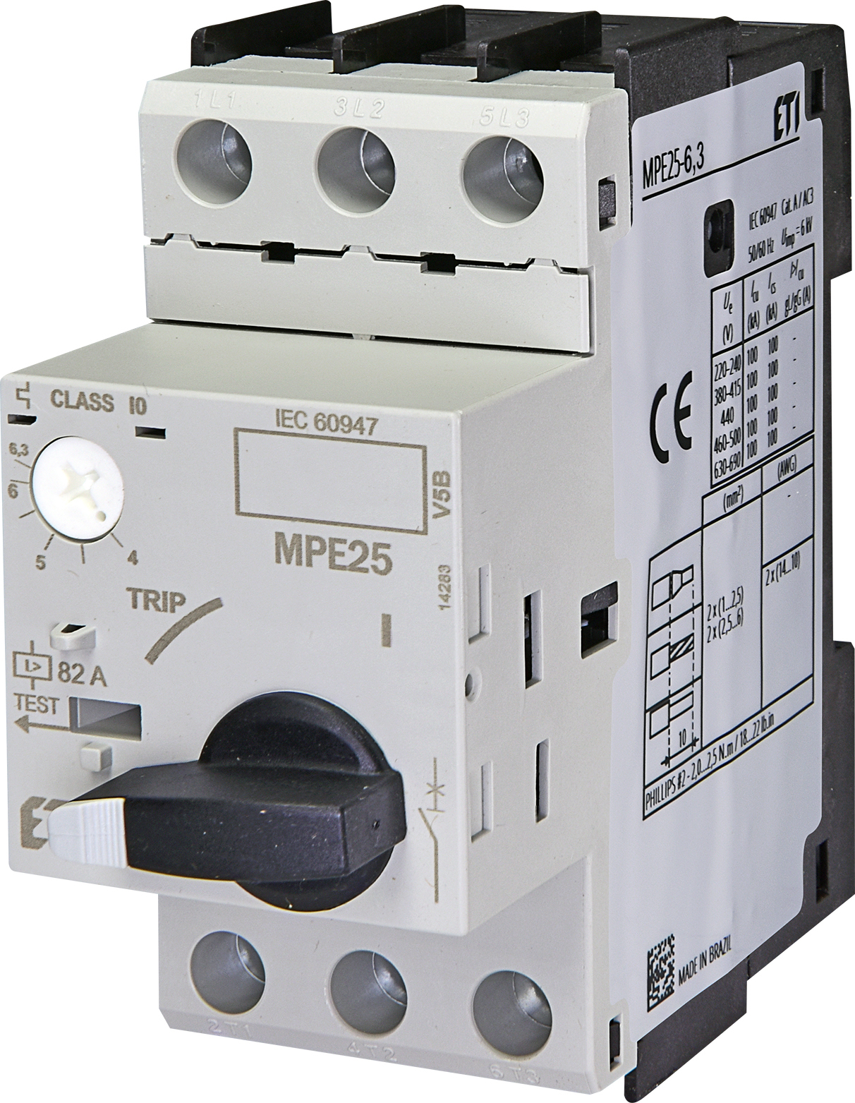 ETI 004648009 motorový spouštěč, MPE25-6,3