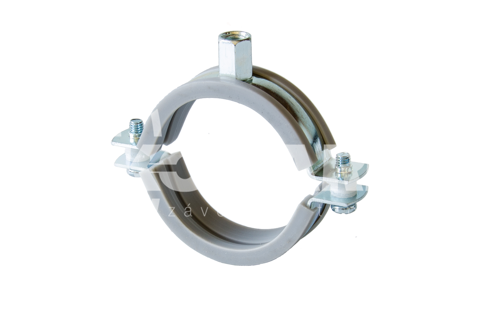 Objímka kluzná dvoušroubová M8/M10, 67-71mm, pozink