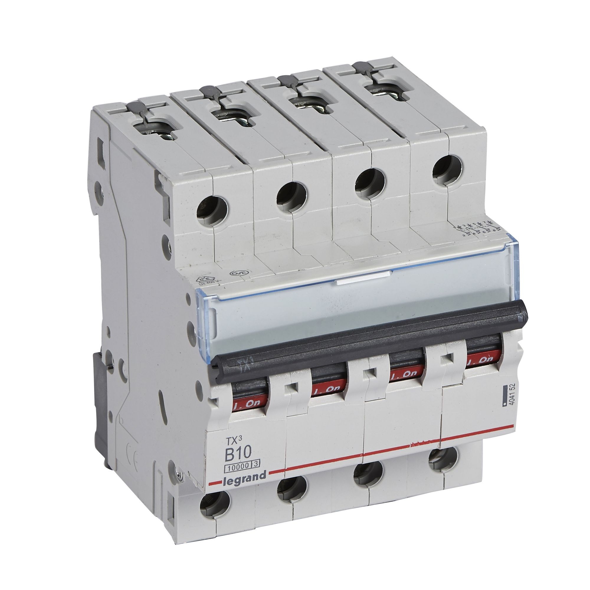 Jistič čtyřpolový LEGRAND 404152 TX3 4P B10 10000A
