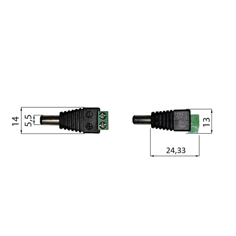 Konektor power MC LED vidlice