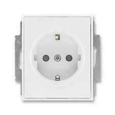 ABB 5518E-A03459 03 Jiné systémy zásuvek Zásuvka jednonásobná s ochr. kontakty (podle DIN), s clonka