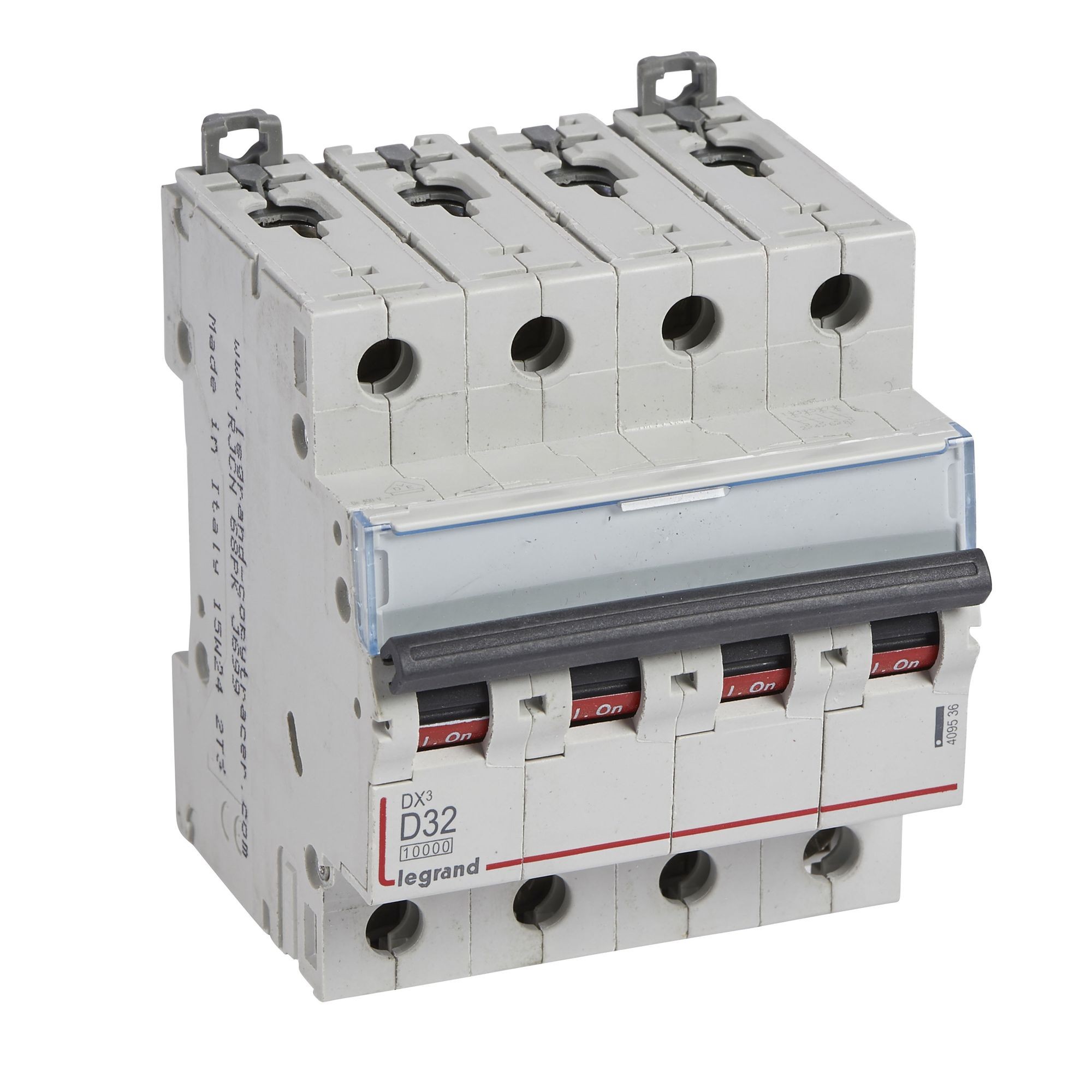 Jistič čtyřpolový LEGRAND 409536 DX3 4P D32 10000A/16KA