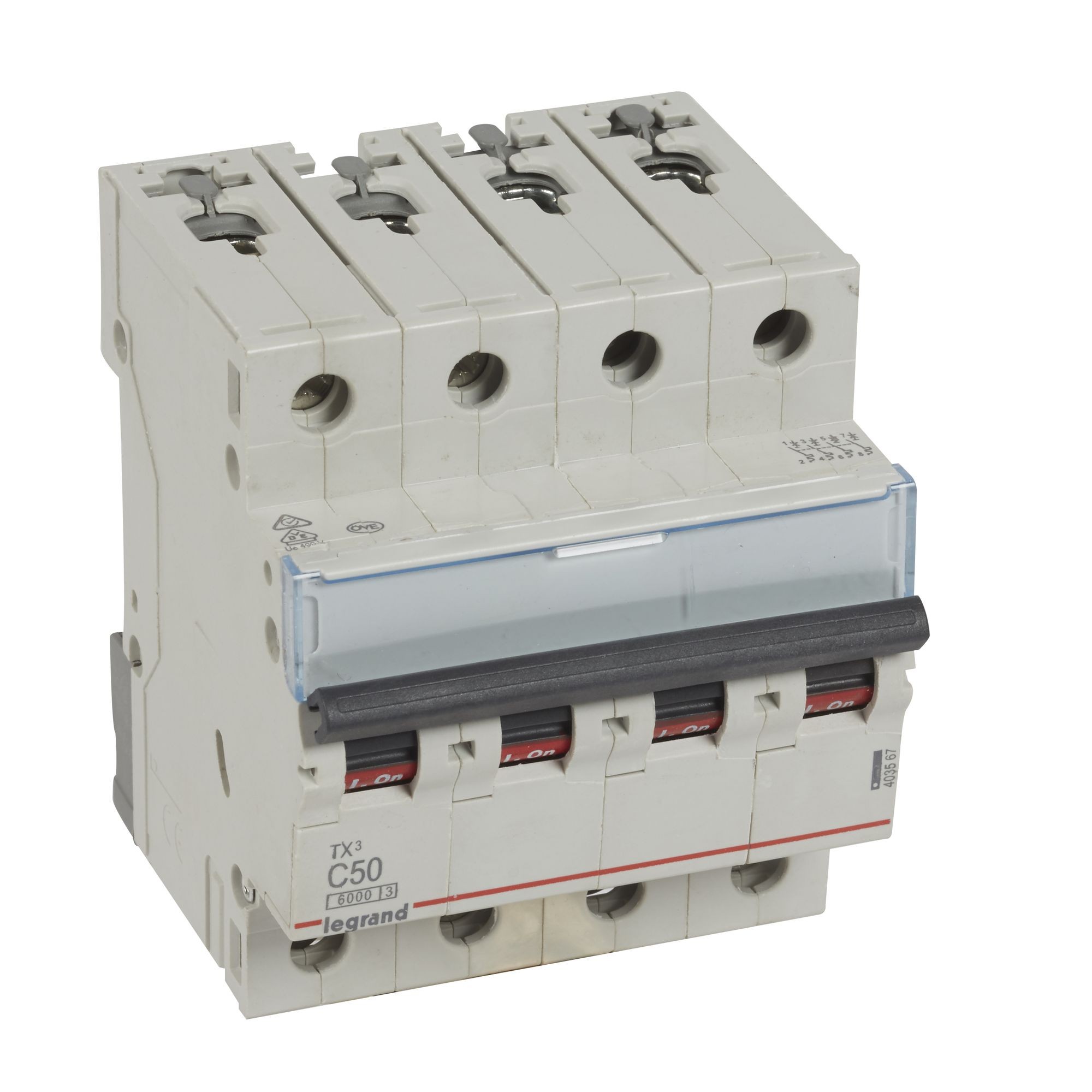 Jistič čtyřpolový LEGRAND 403567 TX3 4P C50 6000A