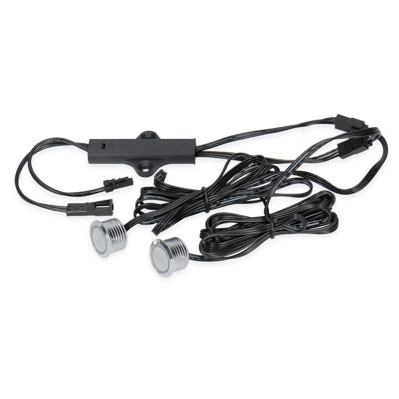 MC LED Dotykový spínač/stmívač (2 sensory), 12/24 V DC, max. 3 A, kabel 1,5 m, mini konektory