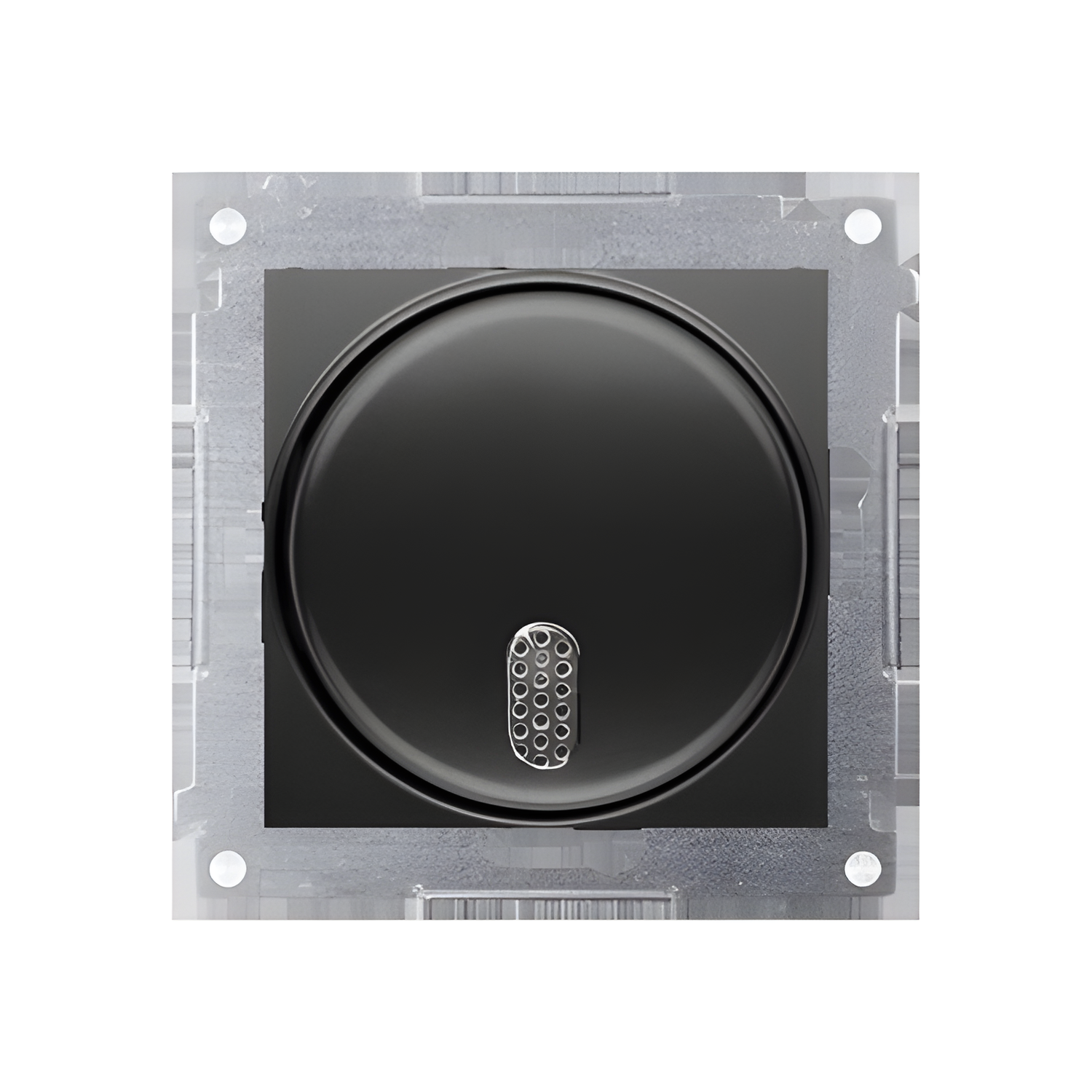 Zvonek elektronický SIMON 54 DDT1.01/49, (přístroj s krytem), 8 – 12 V~, černá matná metalizovaná
