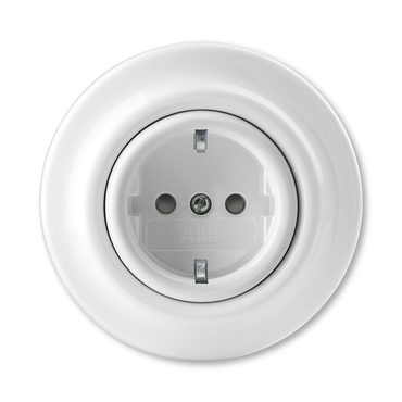 ABB 5520K-C03459 Jiné systémy zásuvek Zásuvka jednonásobná s ochrannými kontakty (podle DIN), s clon