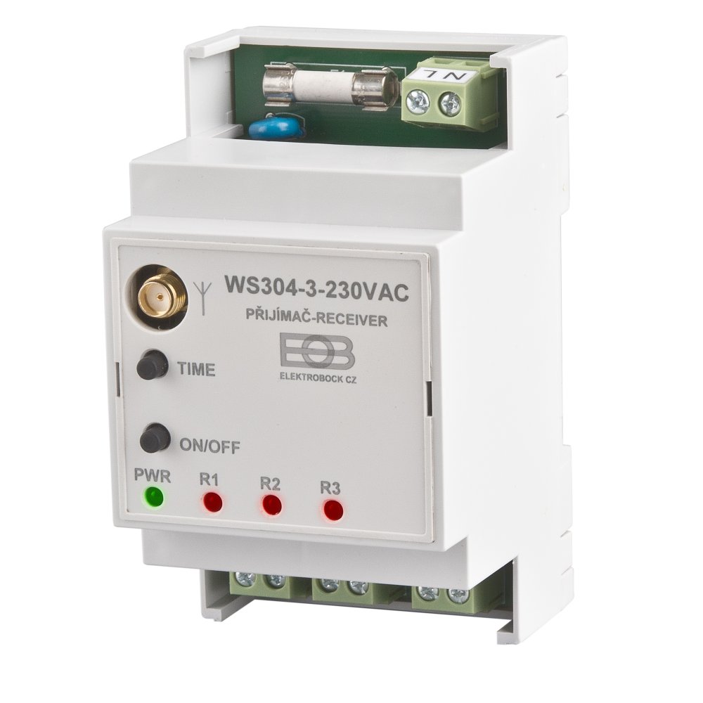 ELB 3402 WS304-3-230VAC Přijímač na DIN lištu Un-230VAC3 kanálový