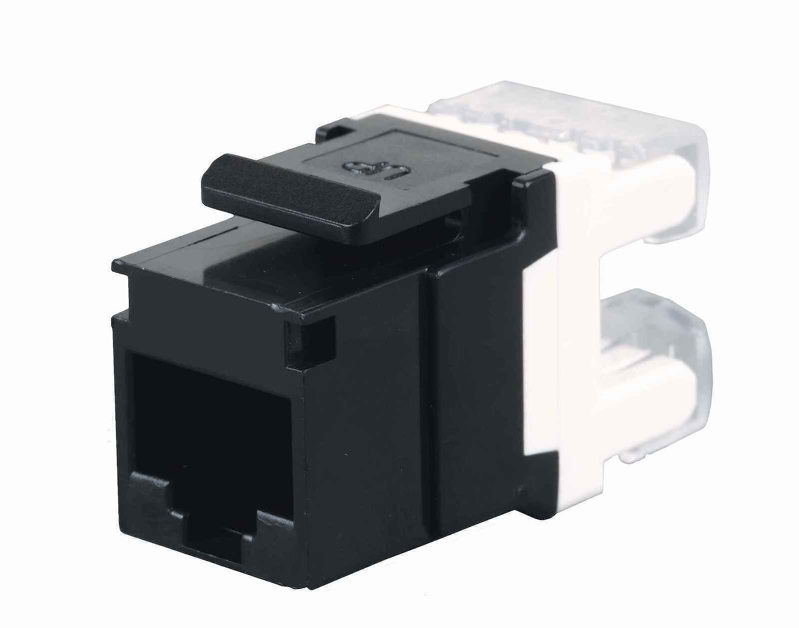 Keystone datový SOLARIX OEM-5E-UTP-BK, CAT5E, UTP, RJ45, černá, narážecí