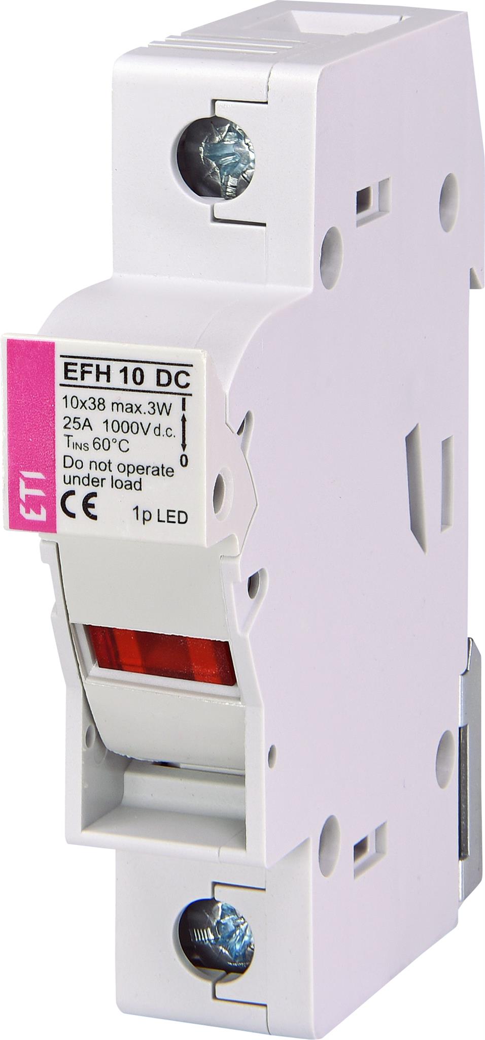 ETI 002540211 pojistkový spodek, EFH 10 DC 1p LED