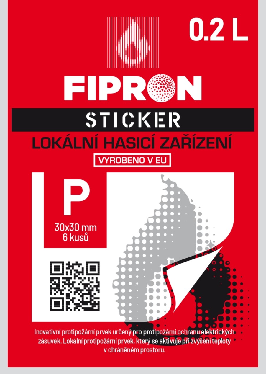 FIRESI FIPRON STICKER P balení pro ochranu prostoru do objemu