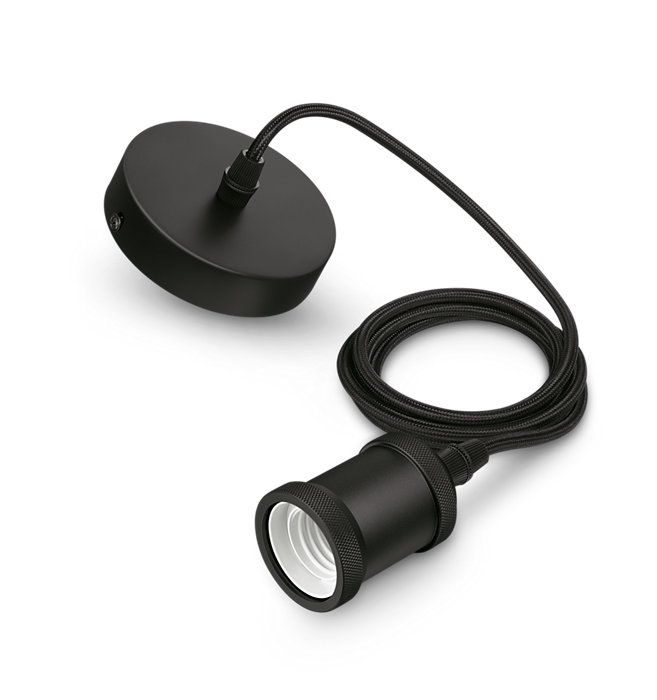 LED žárovka Philips CORD/modern/E27/black 1CT EU
