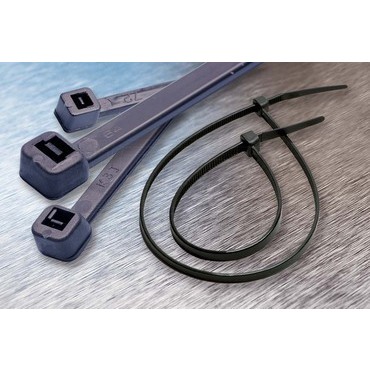 wpr401 WT-300ST-UV vázací pásky se zvýšenou odolností proti UV, 300 x 4,8 mm, černá