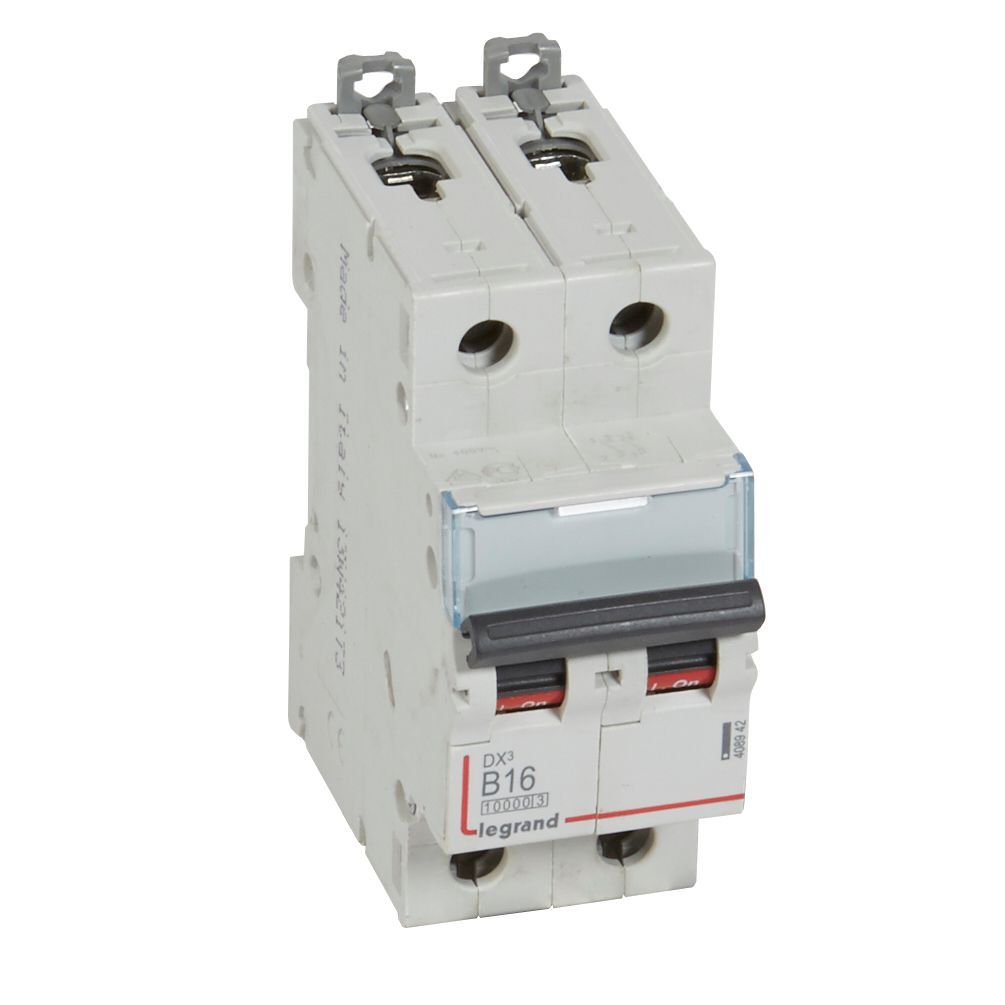 Jistič dvoupolový LEGRAND 408942 DX3 2P B16 10000A/16KA