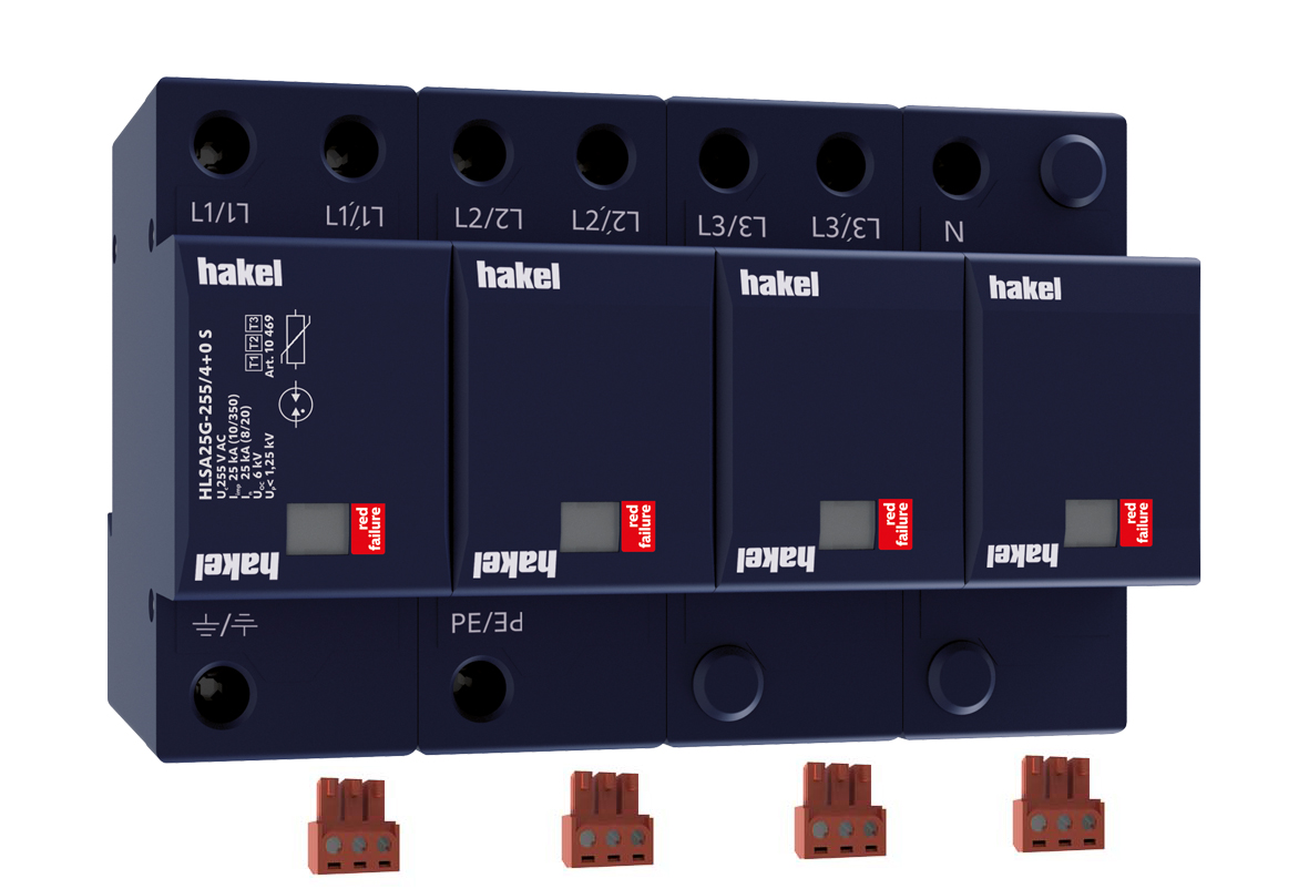 HAKEL 10469 HLSA25G-255/4+0 S SPD typ 1+2+3