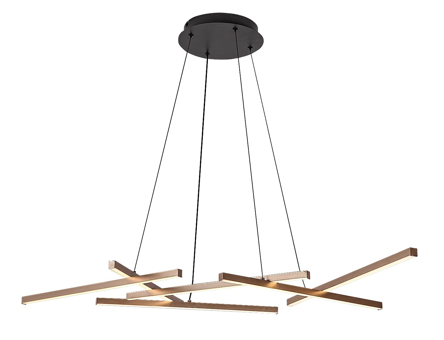 Závěsné svítidlo Severine černá/zlatá LED 40W RABALUX 72369