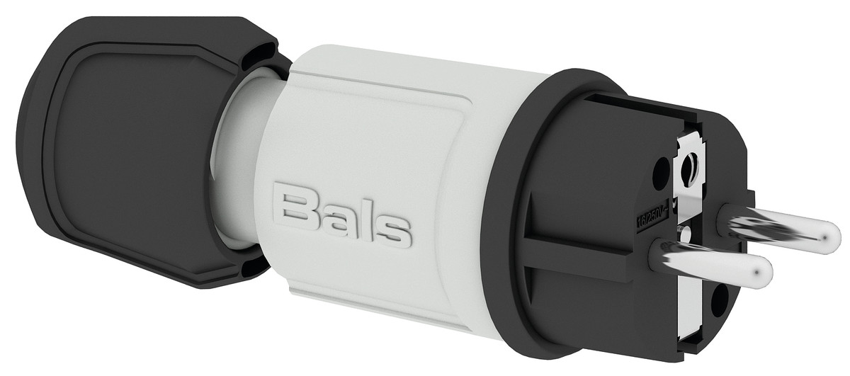 NG BALS7371 Vidlice CZ + SCHUKO šedá 16A 3p 230V IP54