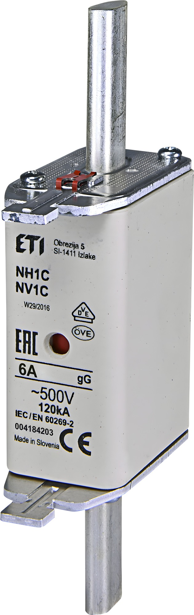 ETI 004184203 NV1 C gL-gG KOMBI 500V 6A