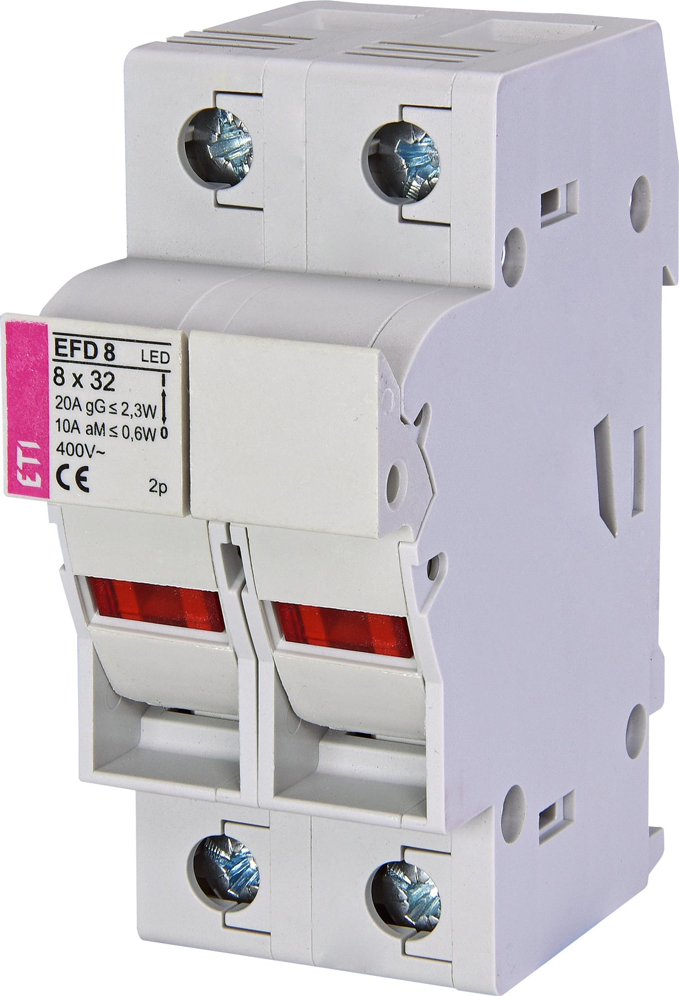 ETI 002520013 pojistkový odpínač, EFD 8 2p LED