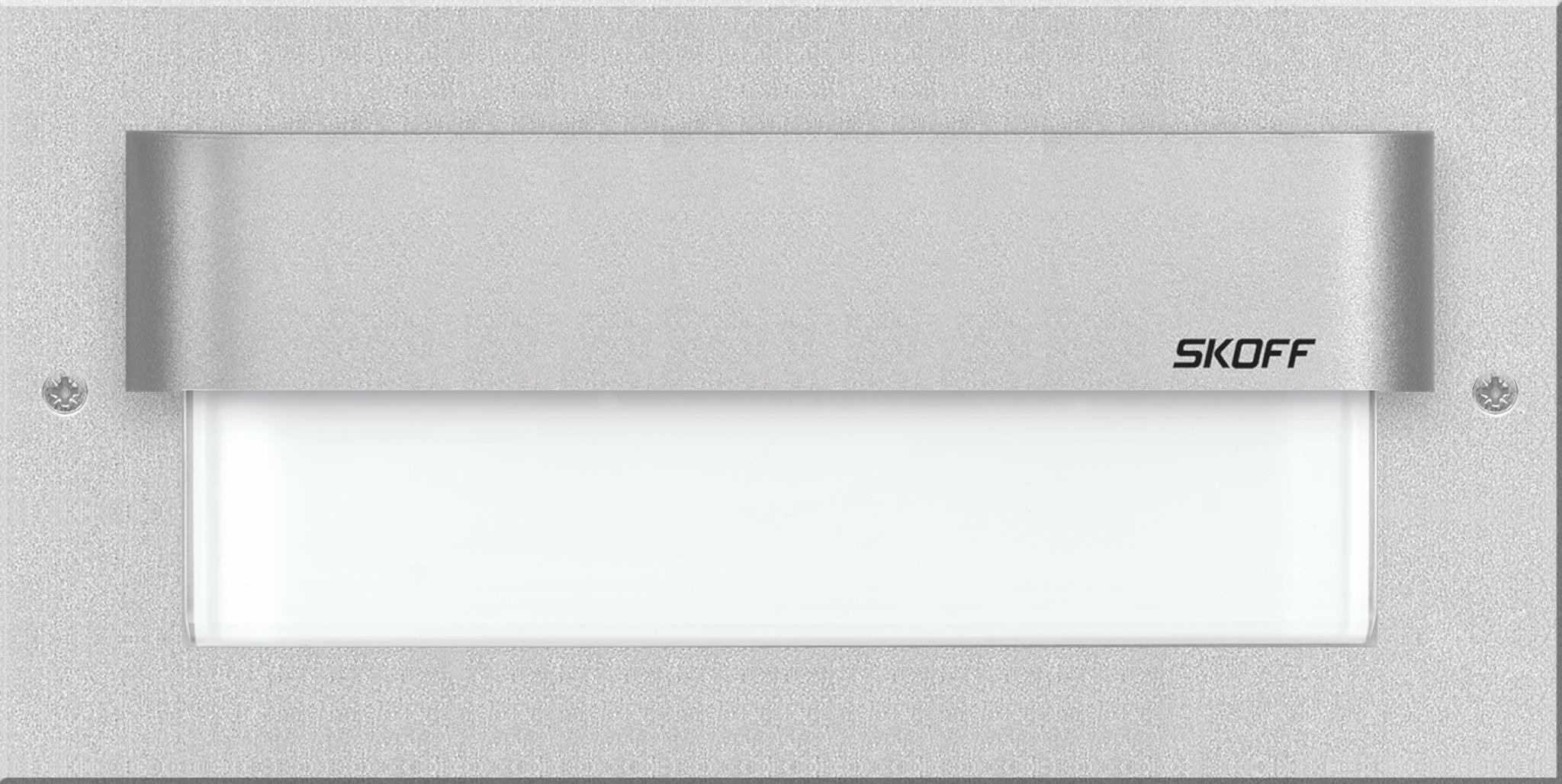 Orientační LED svítidlo SKOFF Tango Max modrá 1,6W 10 V DC IP66 hliník