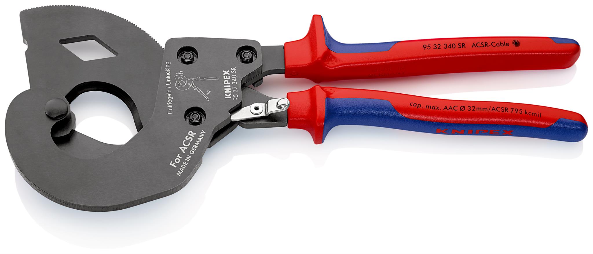 KNIPEX 95 32 340 SR Nůžky na kabely ACSR