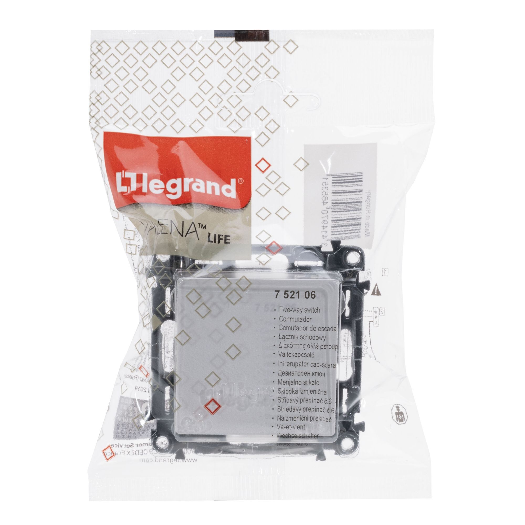Přepínač střídavý LEGRAND VALENA LIFE 752106, řazení 6, bílá