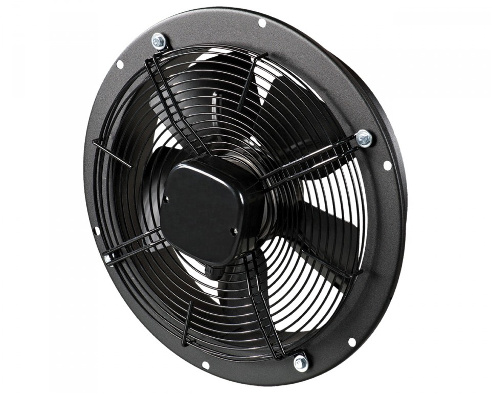 Ventilátor průmyslový VENTS 1905034 OVK4E 500, kruhový (průměr příruby 655mm), černý