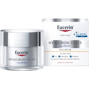 Denní krém pro suchou pleť Hyaluron-Filler + 3× Effect SPF30 50 ml
