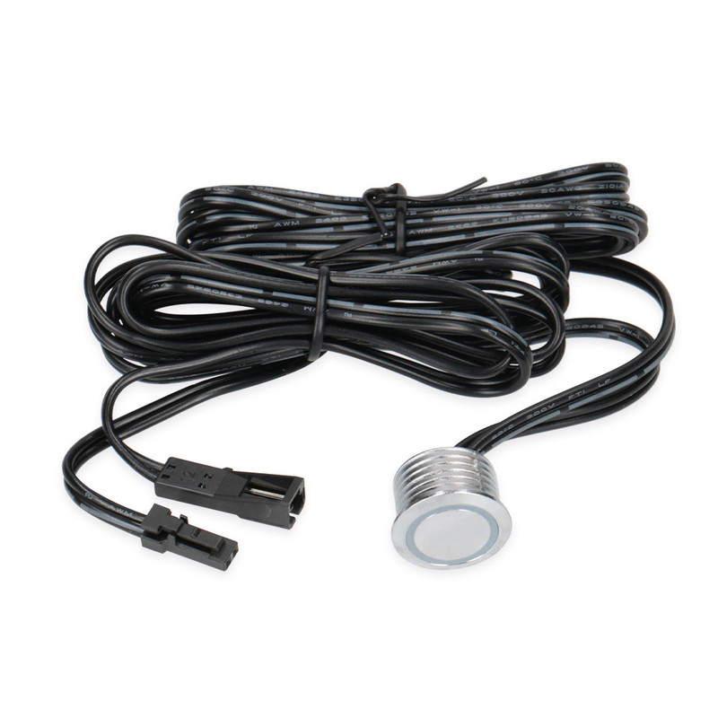 MC LED Dotykový spínač/stmívač, 12/24 V DC, max. 3 A, kabel 1,5 m, mini konektory 91505-MP/FP, IP20