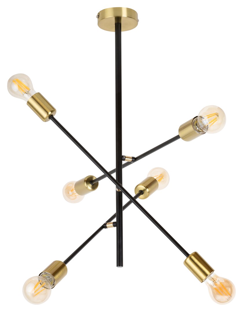 Závěsné svítidlo Lanny černá E27 6×15W RABALUX 2104