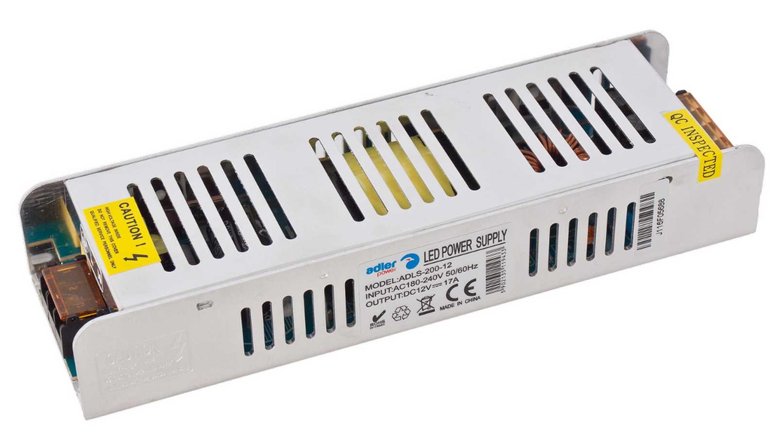 Napájecí zdroj LED GREENLUX DRIVER 200W/M-SLIM (ADLS-200-12)