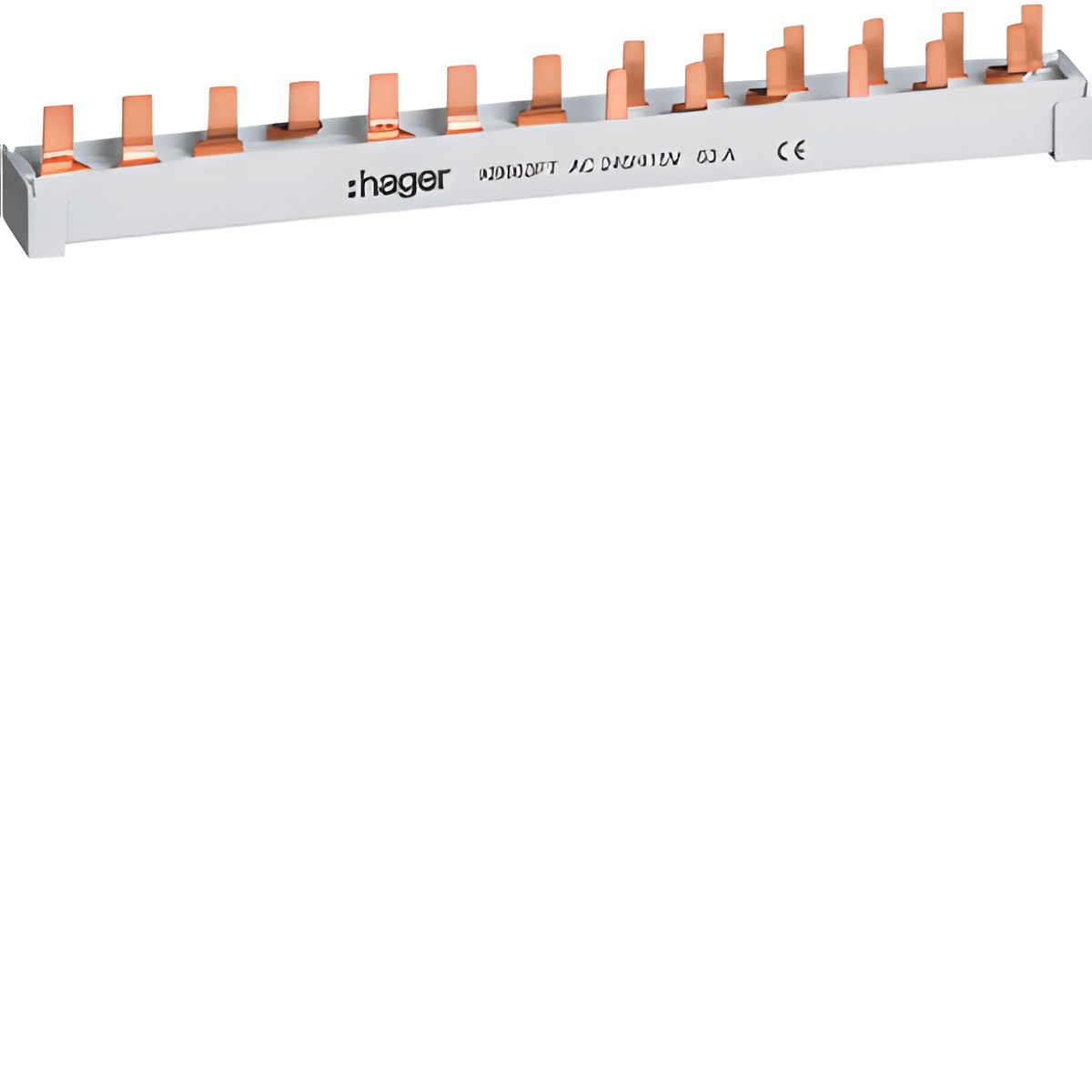 HAG KB663FT Hřebenová přípojnice jazýčková 10mm2/13mod. pro 4P