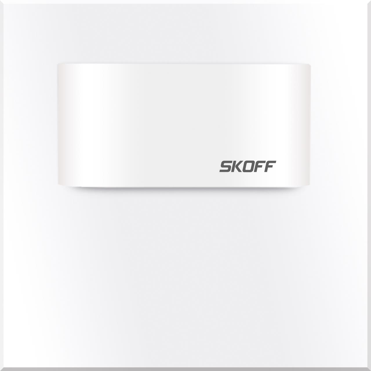 Orientační LED svítidlo SKOFF Tango mini Short modrá 0,4W 10 V DC IP20 bílá