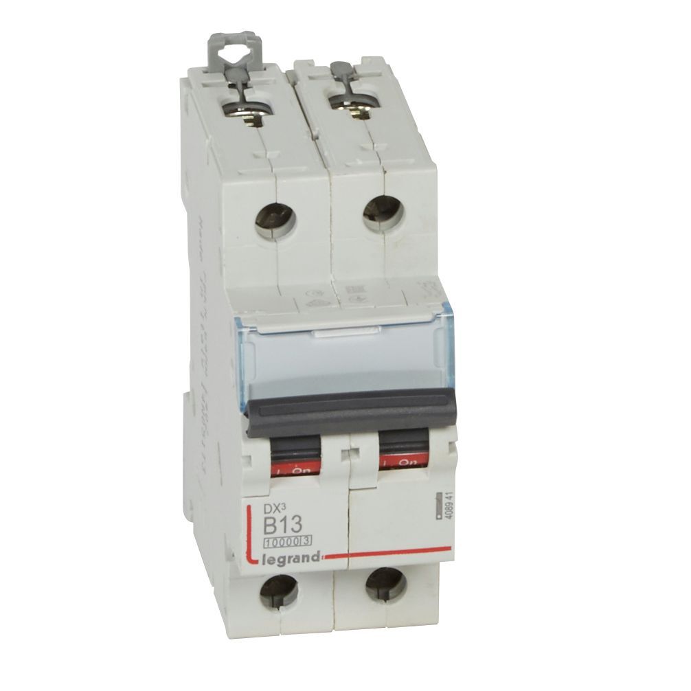 Jistič dvoupolový LEGRAND 408941 DX3 2P B13 10000A/16KA